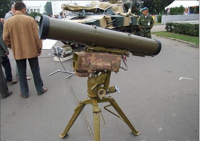 Tên lửa chống tăng Konkurs do Nga chế tạo.